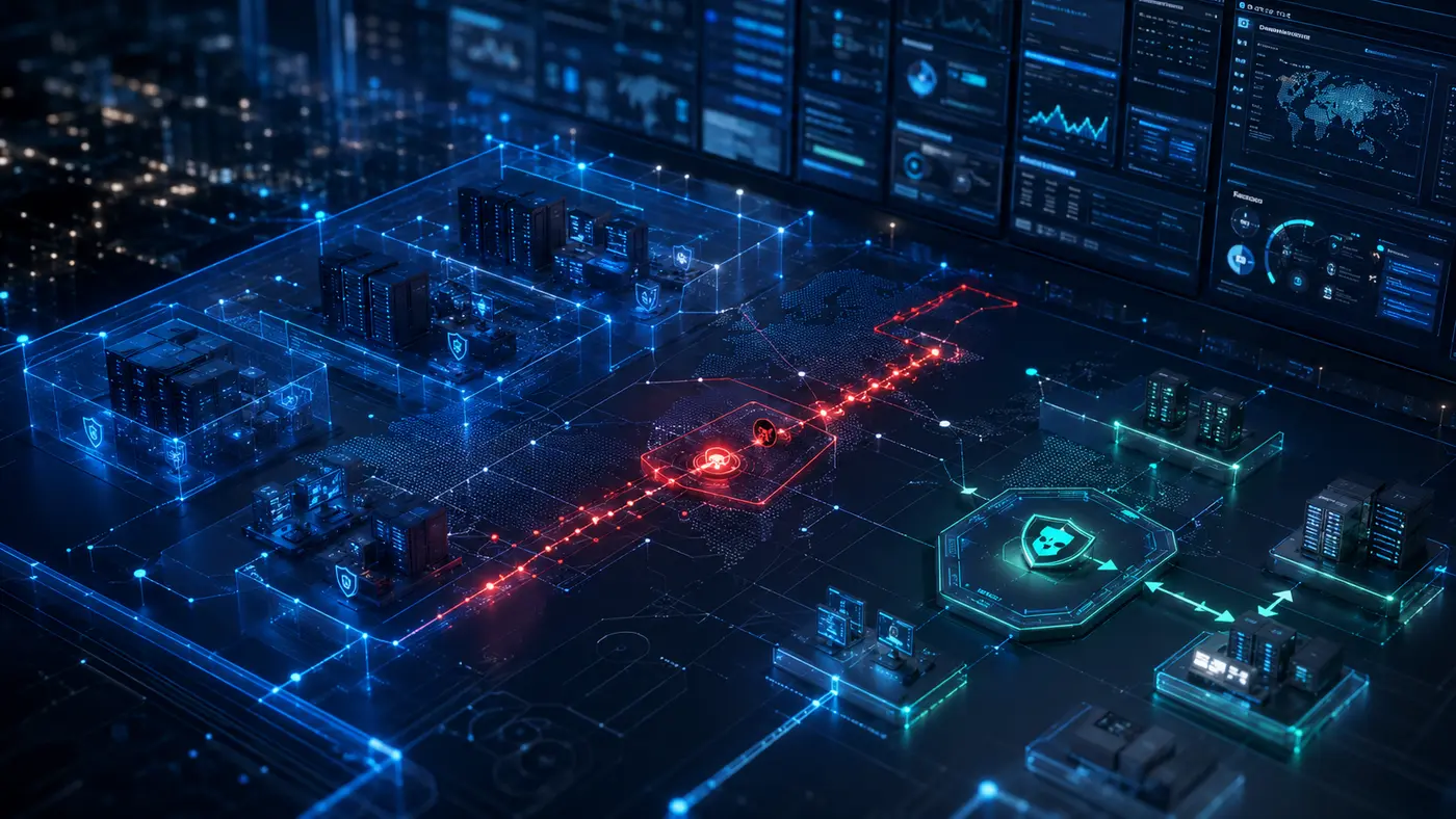 Praxisnahes Motiv zu Cybersecurity & SOC von AOIT