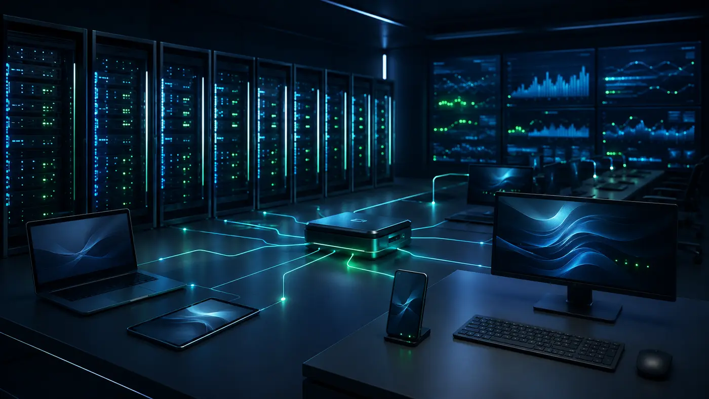 Visualisierung zum Thema Managed IT von AOIT