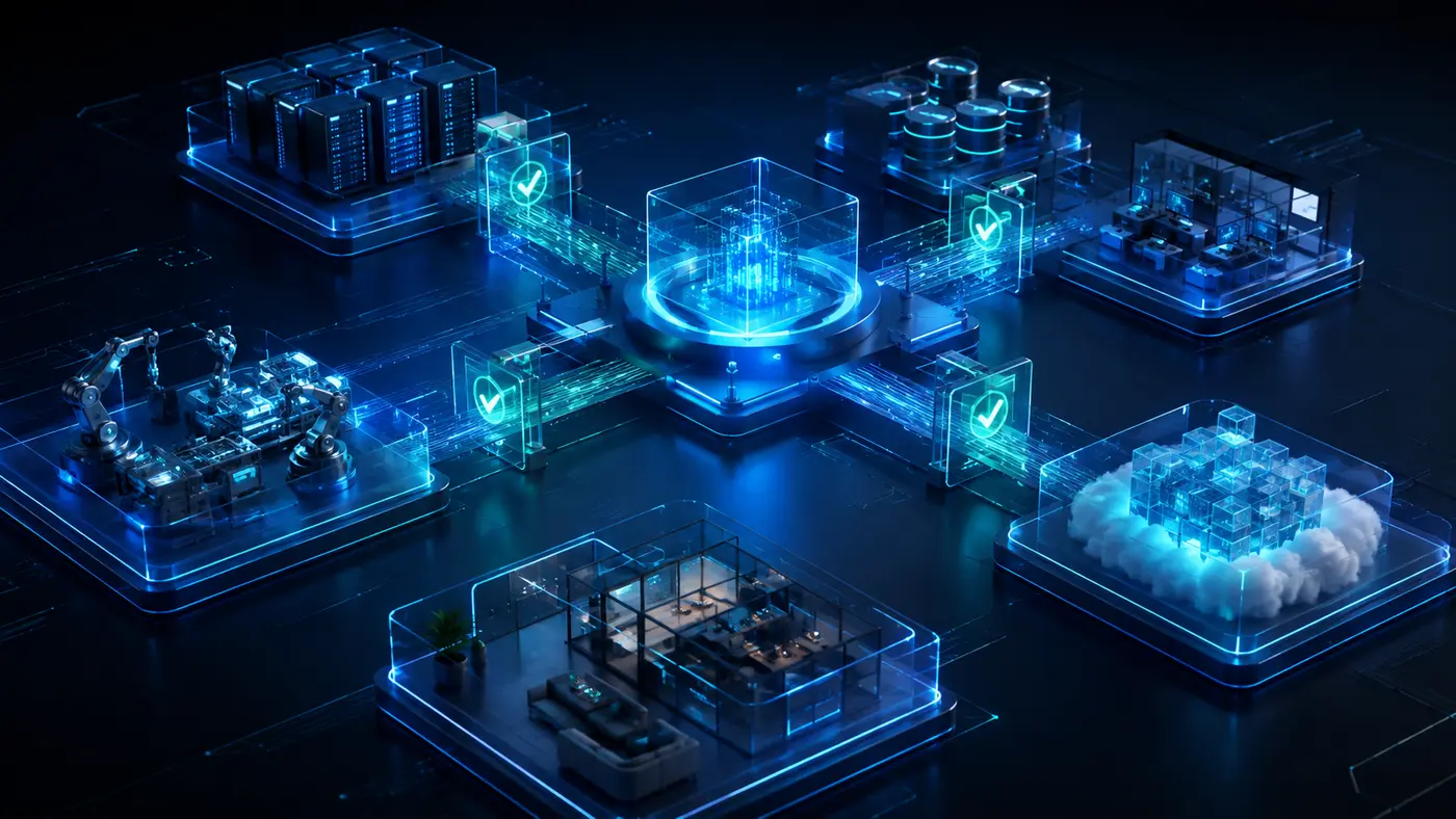 Visualisierung zum Thema Netzwerk & Zero Trust von AOIT